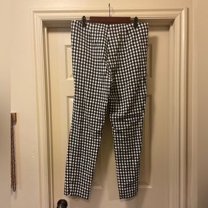 Black and White Check Plaid Pants